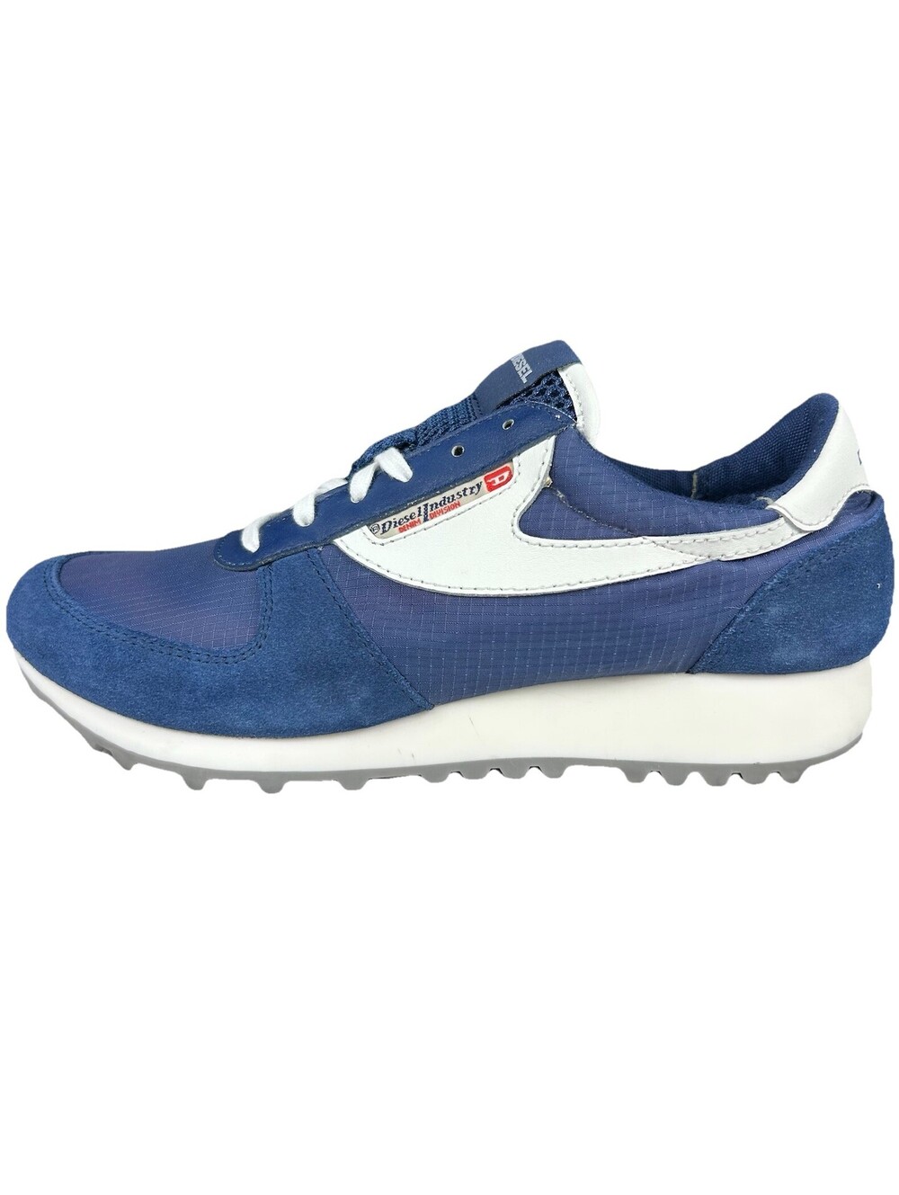 Diesel Diesel S-Racer LC Sherun Navy Blue Suede Ripstop Sneakers Womens 7 Y2K